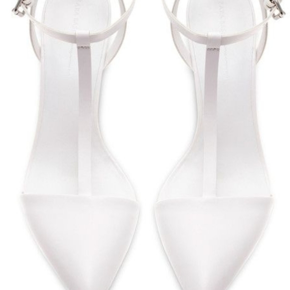 ZARA white pointy toe strappy heels - Picture 3 of 5